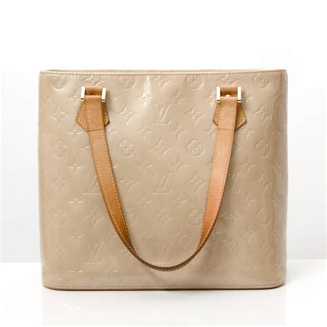 Louis Vuitton Beige Monogram Vernis Houston Bag 